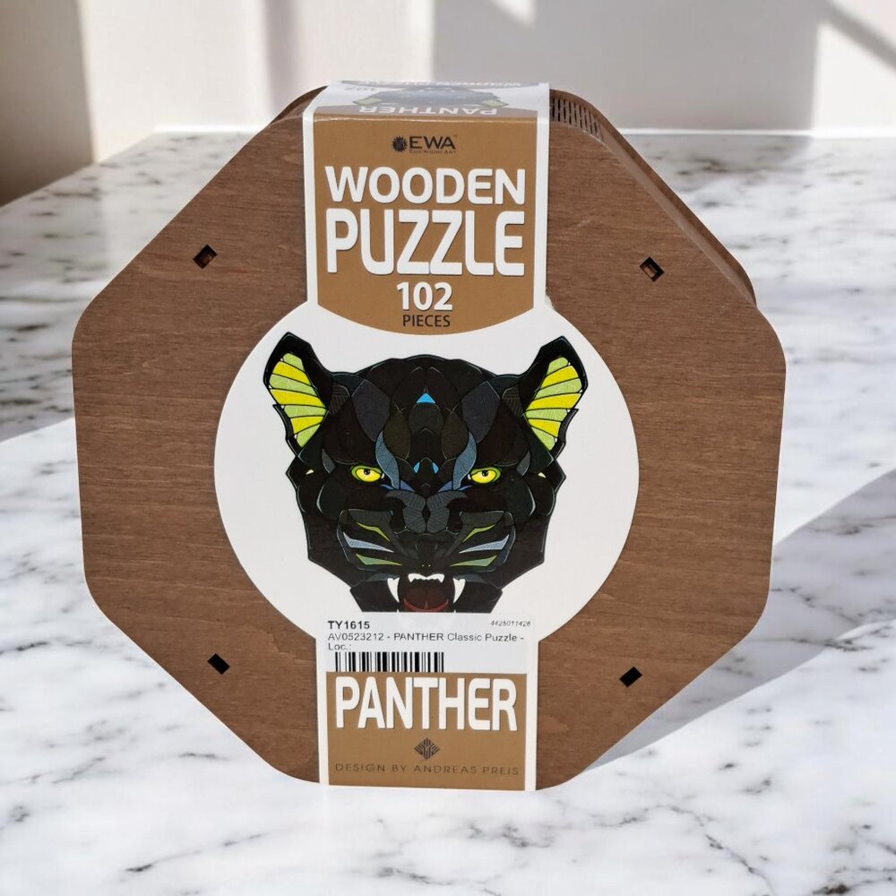 EWA Panther Eco-Wood-Art Wooden Classic Wooden Puzzle Kit 102 Pieces